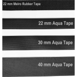 22 mm MELCO Rubber Tape for ironing on or gluing on (price per meter)